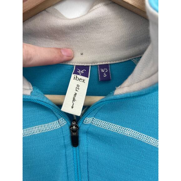 Ibex Merino Wool Fitted Quarter Zip Base Layer Hiking Outdoors FLAWED - Small - Picture 5 of 12